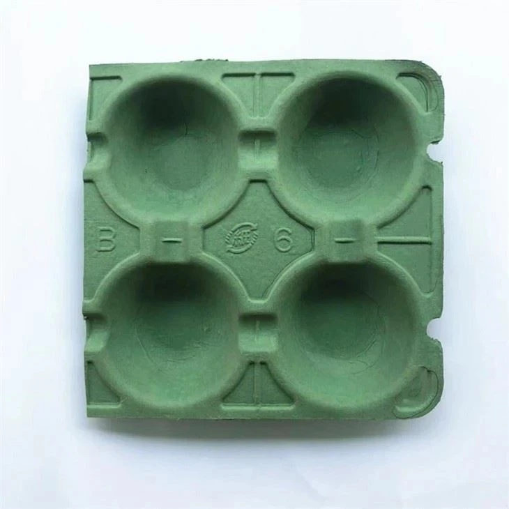Molded Fiber 4-Cup Takeout Beverage Carrier